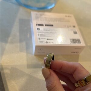 Oura Gold Ring Smart Wearable Health Tracker